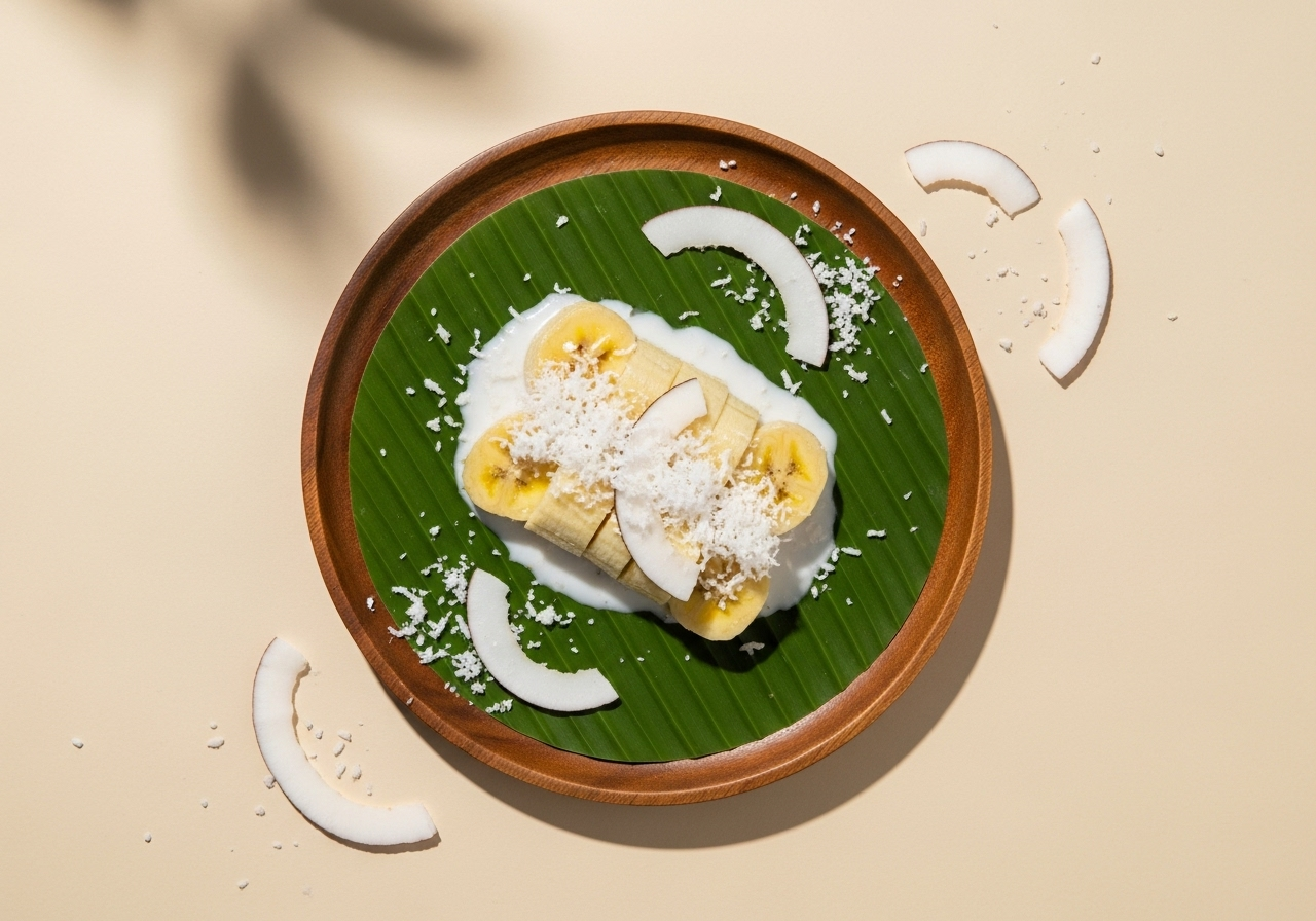 Close-up of WeNB steamed milk banana texture