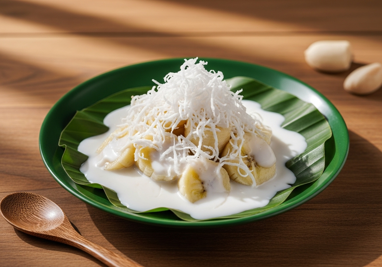Students sharing WeNB steamed milk banana in Bangkok